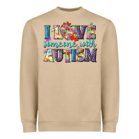 I Love Someone With Autism Heavyweight Sweatshirt | Teevron