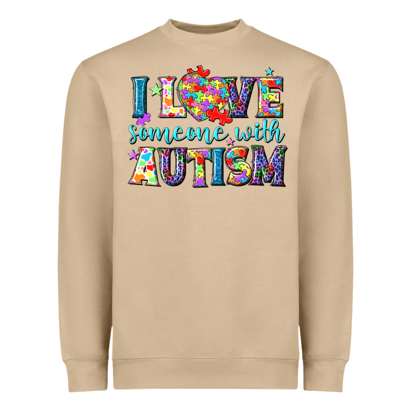 I Love Someone With Autism Heavyweight Sweatshirt by NancyCooperArtShop | Teevron