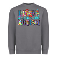 Storm I love someone with Autism Heavyweight Sweatshirt - NancyCooperArtShop