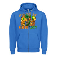True Royal St. Patrick's Dead inside but feeling lucky Zipper Hoodie - HowdyJamesFarm