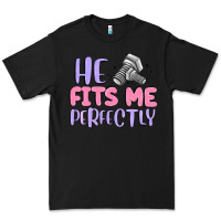 Black he fits me perfectly Premium Tee - MaliasSmallBusiness