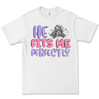 White he fits me perfectly Premium Tee - MaliasSmallBusiness