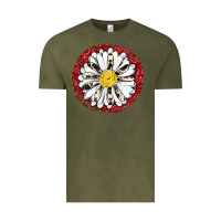Vintage Olive daisy Vintage Tee - JahusDesignShop