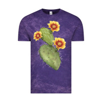 Cloud Purple Opuntia Phaeacantha Cactus Vintage Tee - LillyAllenDesigns
