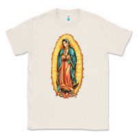 Natural our lady of guadalupe Classic Tee - LillyAllenDesigns