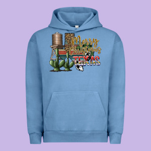 Merry Christmas Texas Urban Hoodie Designed By Sublimationcraftshop