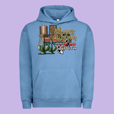 Merry Christmas Texas Urban Hoodie Designed By Sublimationcraftshop