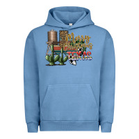 Pigment Pebble Blue merry christmas texas Urban Hoodie - SublimationCraftShop