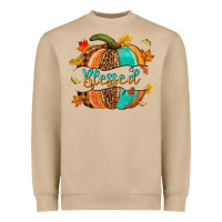 Mushroom Blessed pumpkin Heavyweight Sweatshirt - NancyCooperArtShop