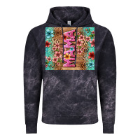Cloud Black floral mama Vintage Hoodie - LillyAllenDesigns