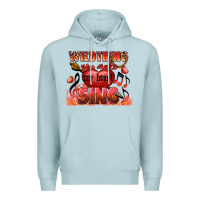 Blue Mist Valentine's Day wild thing you make my heart sing Premium Hoodie - FaDigitalArtStudio