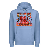 Colony Blue Valentine's Day wild thing you make my heart sing Premium Hoodie - FaDigitalArtStudio