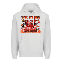 Dove Grey Valentine's Day wild thing you make my heart sing Premium Hoodie - FaDigitalArtStudio