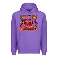 Purple Valentine's Day wild thing you make my heart sing Premium Hoodie - FaDigitalArtStudio