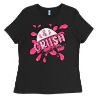 Black crush breast cancer Ladies Tee - MaliasSmallBusiness