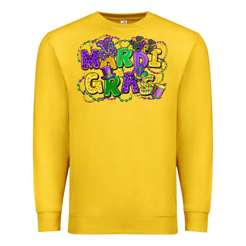 Mardi Gras Premium Sweatshirt by FaDigitalArtStudio | Teevron