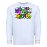 White mardi gras Premium Sweatshirt - FaDigitalArtStudio