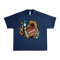 Navy football cactus sunflower Urban Heavy Tee - JahusDesignShop