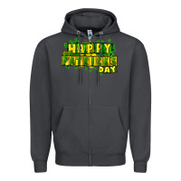 Smoke Happy St. Patrick's Day Zipper Hoodie - HowdyJamesFarm