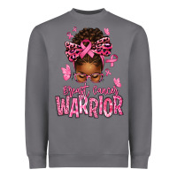 Storm brest cancer warrior afro messy bun Heavyweight Sweatshirt - texasbilliewilder