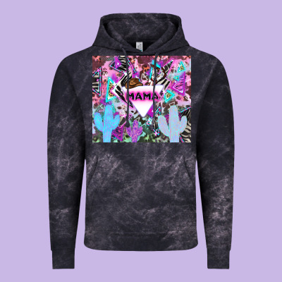 Mama Cowboy Western Animal Pattern Neon Vintage Hoodie Designed By Lillyallendesigns