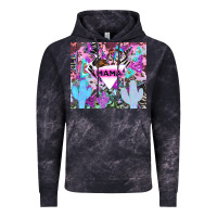 Cloud Black mama cowboy western animal pattern neon Vintage Hoodie - LillyAllenDesigns
