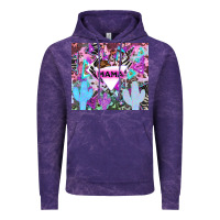 Cloud Purple mama cowboy western animal pattern neon Vintage Hoodie - LillyAllenDesigns