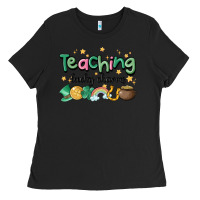 Black teaching lucky charm Ladies Tee - MaliasSmallBusiness