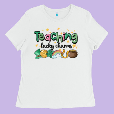 Teaching Lucky Charm Ladies Tee Designed By Maliassmallbusiness