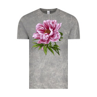 Cloud Rock Peony Flower Illustrations Vintage Tee - LillyAllenDesigns