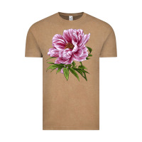 Vintage Coffee Peony Flower Illustrations Vintage Tee - LillyAllenDesigns