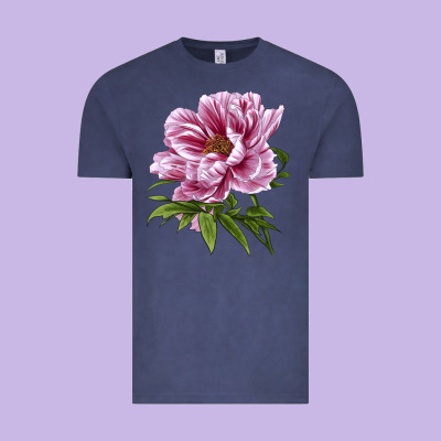 Peony Flower Illustrations Vintage Tee Designed By Lillyallendesigns