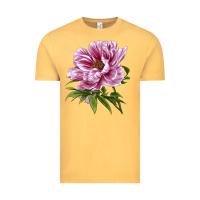 Vintage Mustard Peony Flower Illustrations Vintage Tee - LillyAllenDesigns