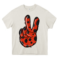Ladybug Peace Sign Heavy Core Tee | Teevron