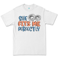 White she fits me perfectly Premium Tee - MaliasSmallBusiness
