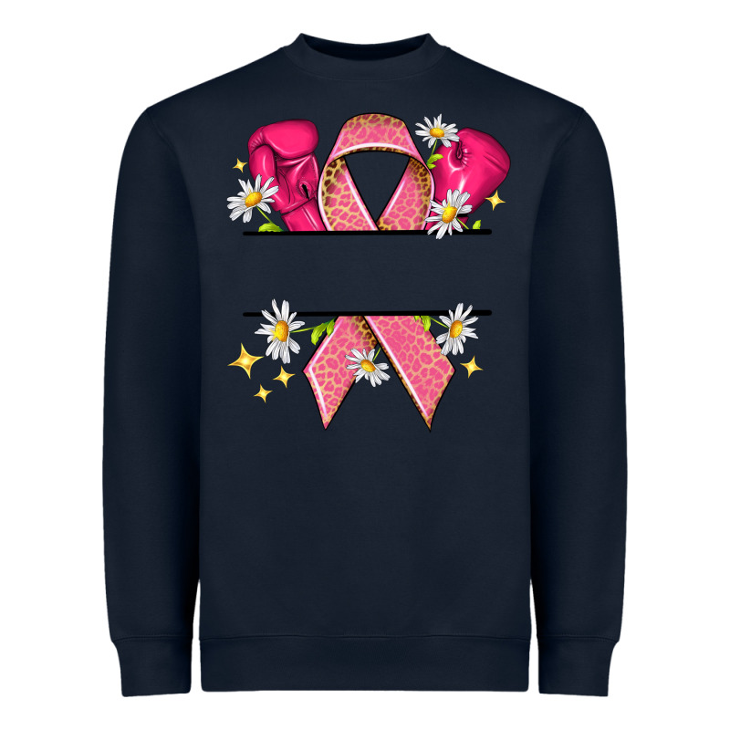 Personalized Breast Cancer Ribbon Heavyweight Sweatshirt by NancyCooperArtShop | Teevron