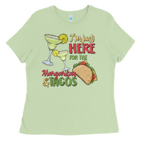 Matcha i'm here for the margaritas and tacos Ladies Tee - MaliasSmallBusiness