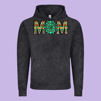 Gemstone Aztec Mom Vintage Hoodie Designed By Lillyallendesigns