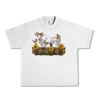 Lunar Rock charolais calf with sunflowers Urban Heavy Tee - LillyAllenDesigns