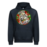 Navy christmas lincoln sheep Urban Hoodie - LillyAllenDesigns
