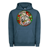 Pigment Midnight Navy christmas lincoln sheep Urban Hoodie - LillyAllenDesigns