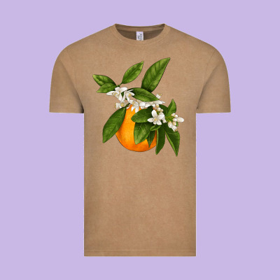Tangerine Vintage Tee Designed By Lillyallendesigns