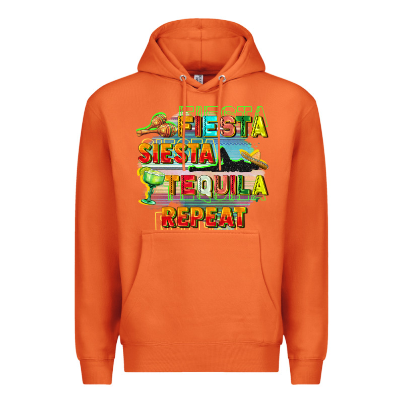 Fiesta Siesta Tequila Repeat Premium Hoodie by FaDigitalArtStudio | Teevron