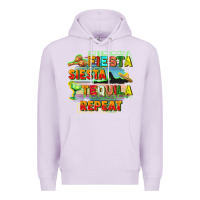 Lilac Fiesta siesta tequila repeat Premium Hoodie - FaDigitalArtStudio