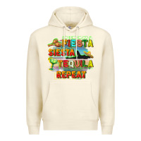 Sandshell Fiesta siesta tequila repeat Premium Hoodie - FaDigitalArtStudio