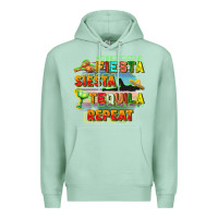 Seafoam Fiesta siesta tequila repeat Premium Hoodie - FaDigitalArtStudio