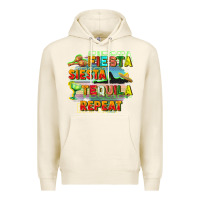 Tofu Fiesta siesta tequila repeat Premium Hoodie - FaDigitalArtStudio