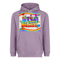 Lavender Always An Ally Pride LGBTQ+ Tumbler Heavyweight Hoodie - BundleAndBundleShop