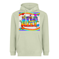 Matcha Always An Ally Pride LGBTQ+ Tumbler Heavyweight Hoodie - BundleAndBundleShop