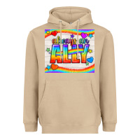 Mushroom Always An Ally Pride LGBTQ+ Tumbler Heavyweight Hoodie - BundleAndBundleShop